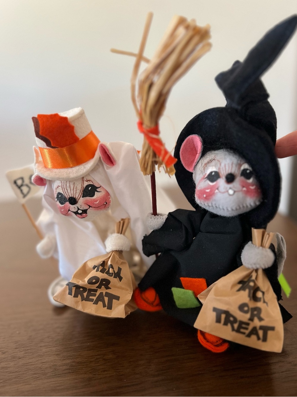 Annalee Halloween Trick-or-Treat Small Costume Figurines - Black & White